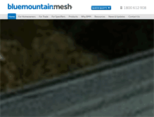 Tablet Screenshot of bluemountainmesh.com.au